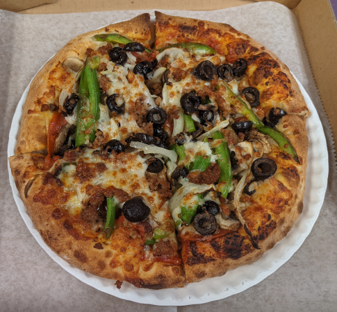 Order 8" Personal CYO Pizza food online from Magpies Gourmet Pizza Houghton store, Tucson on bringmethat.com