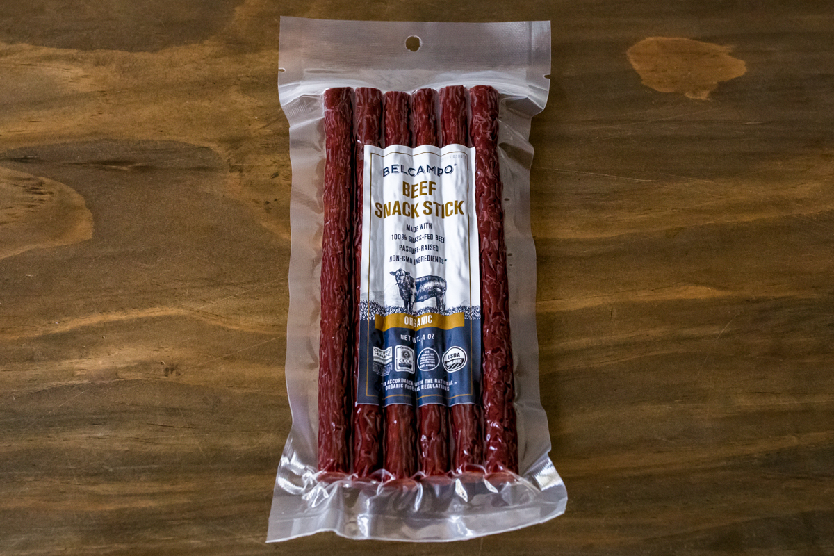 Order Belcampo Organic Beef Snack Sticks food online from Morgan Butcher Shop store, Pittston on bringmethat.com