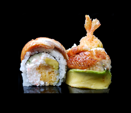 Order Dragon Roll food online from Hamachi Sushi Express store, La Habra on bringmethat.com