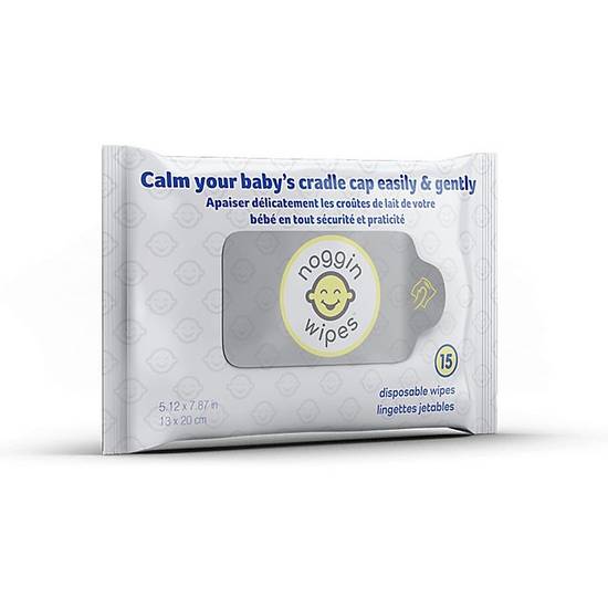 Order Noggin Wipes® 15-Count Cradle Cap Wipes by Teeny Tiny Treatments® food online from Bed Bath & Beyond store, Lancaster on bringmethat.com