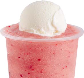 Order Strawberry Ice Blended with Lychee Jelly and Ice Cream food online from Sharetea store, Everett on bringmethat.com