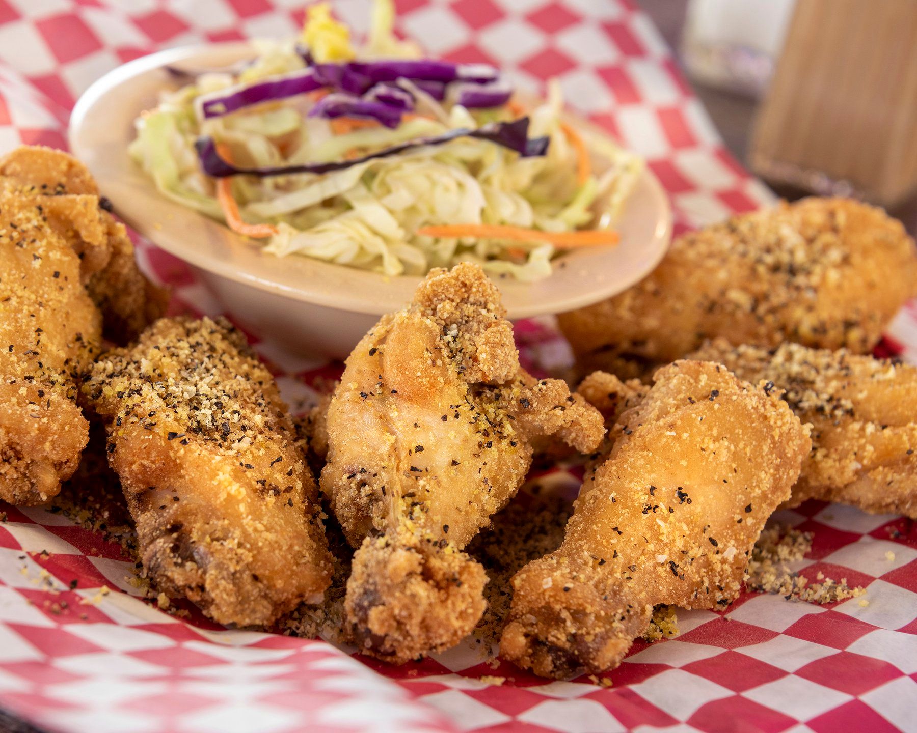 Order Lemon Pepper Wings food online from The Wing Market store, Tulsa on bringmethat.com
