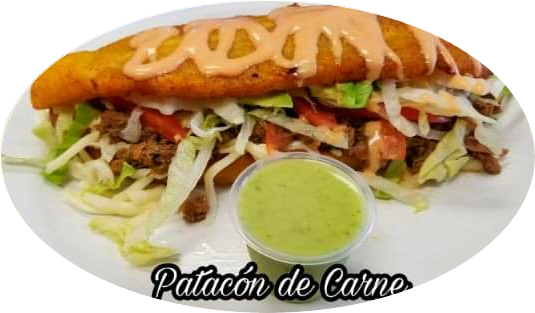 Order Patacón de Pollo ó Carne food online from Natarica Grill Restaurant store, Norcross on bringmethat.com