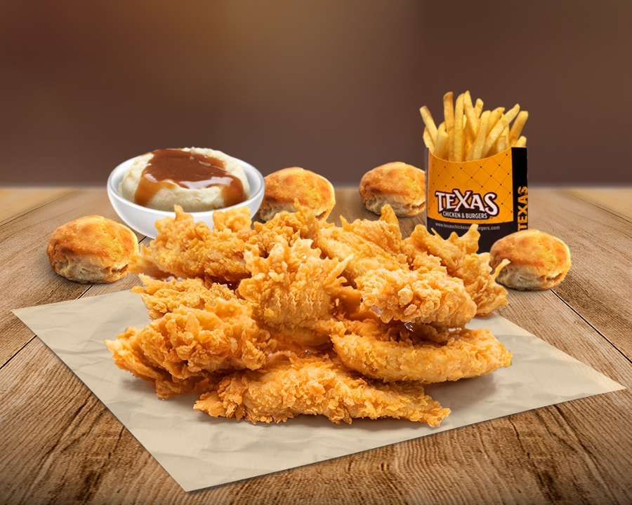Order 8 Pc Tenders w/ 2 Signature Side's & 4 Biscuit's food online from Texas Chicken and Burgers store, Bronx on bringmethat.com