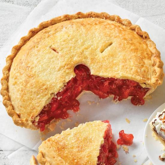Order Whole Strawberry Rhubarb Pie food online from Village Inn store, Grand Junction on bringmethat.com