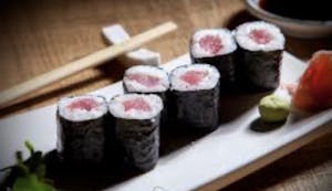 Order 1. Tuna Roll food online from Iron Wok store, Kansas City on bringmethat.com