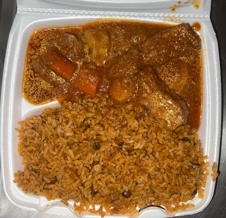 Order Res Guisado - Beef stew food online from Don Quijote Restaurant store, Manchester on bringmethat.com