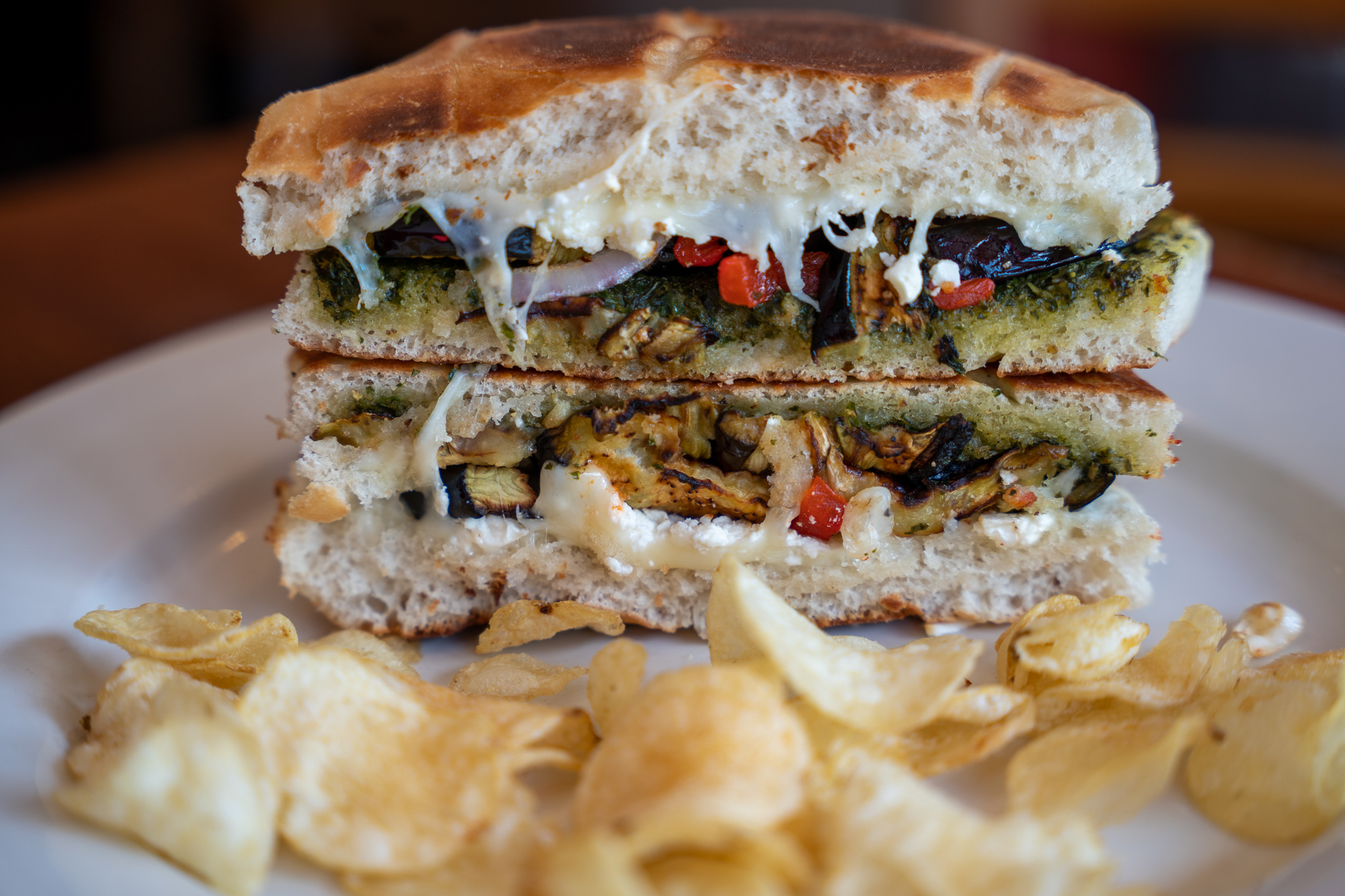 Order Roasted Eggplant Sandwich food online from Angelico Pizzeria Glover Park store, Washington on bringmethat.com