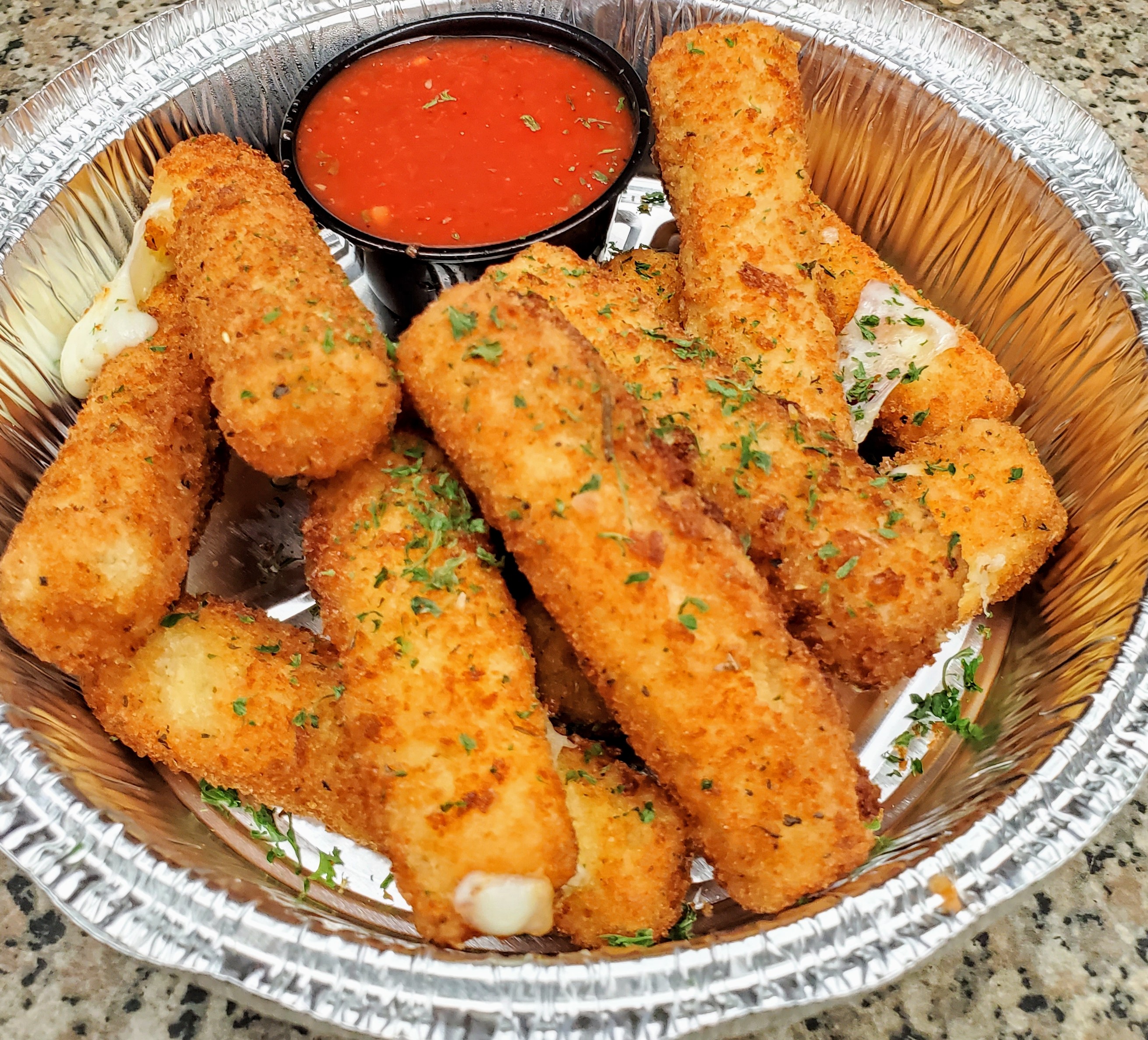 Order Mozzarella Sticks food online from Pizza Party Time store, Ridgefield on bringmethat.com