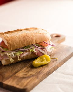 Order Half Hoagie & Small Fries food online from Fellinis Pizzeria store, Monroeville on bringmethat.com