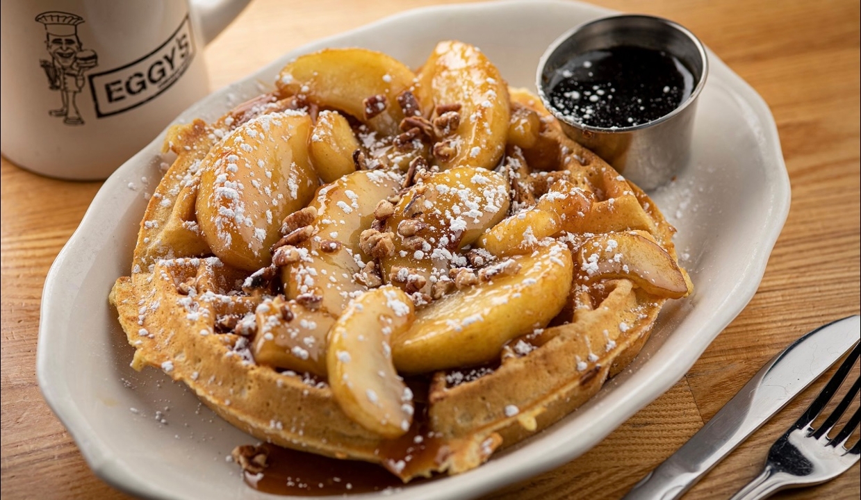 Order Apple Pecan Waffle food online from Eggy's store, Chicago on bringmethat.com