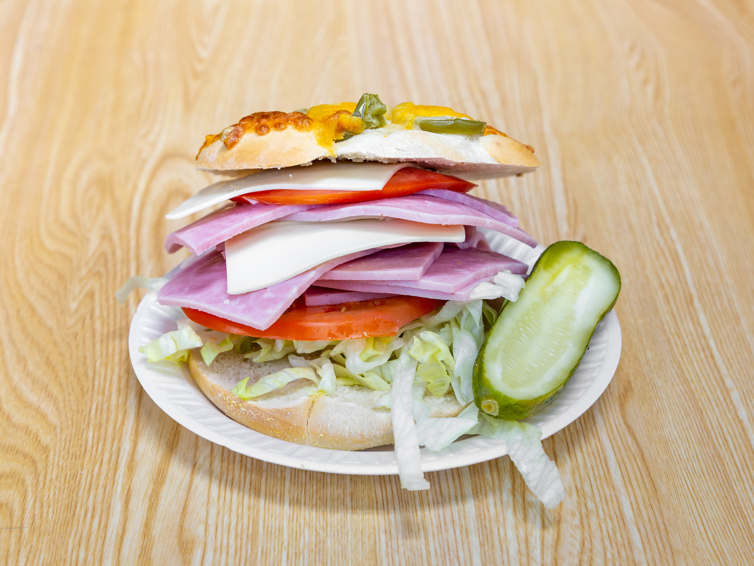 Order Ham and Swiss Lunch food online from Bagel One store, Spotswood on bringmethat.com