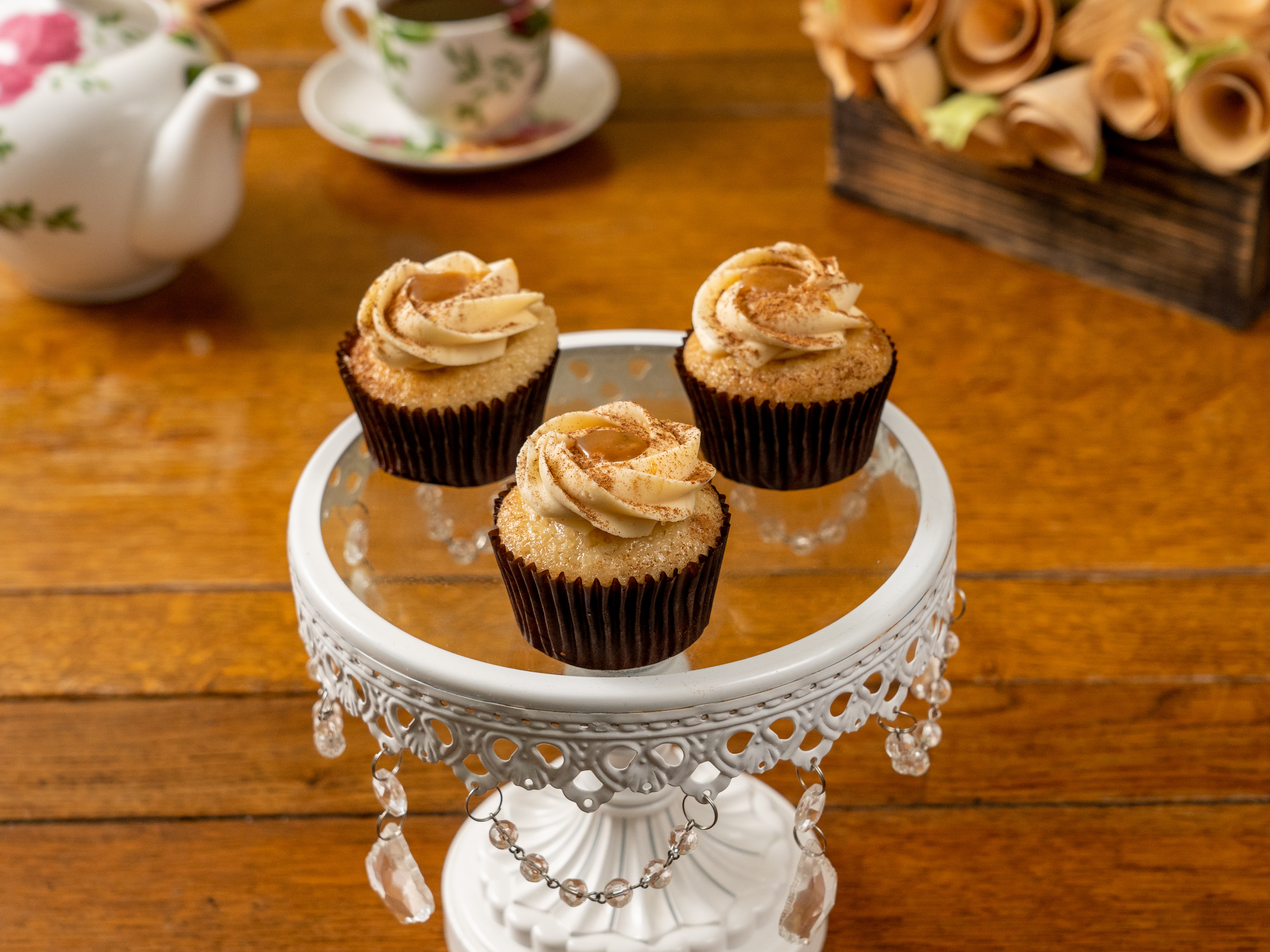 Order Spiced Salted Caramel Vanilla Cupcake food online from Yummy Finds store, Victoria on bringmethat.com