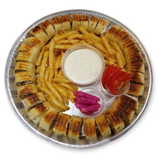 Order Shawarma Arabian Tray  food online from Fadi's Mediterranean Grill store, Houston on bringmethat.com