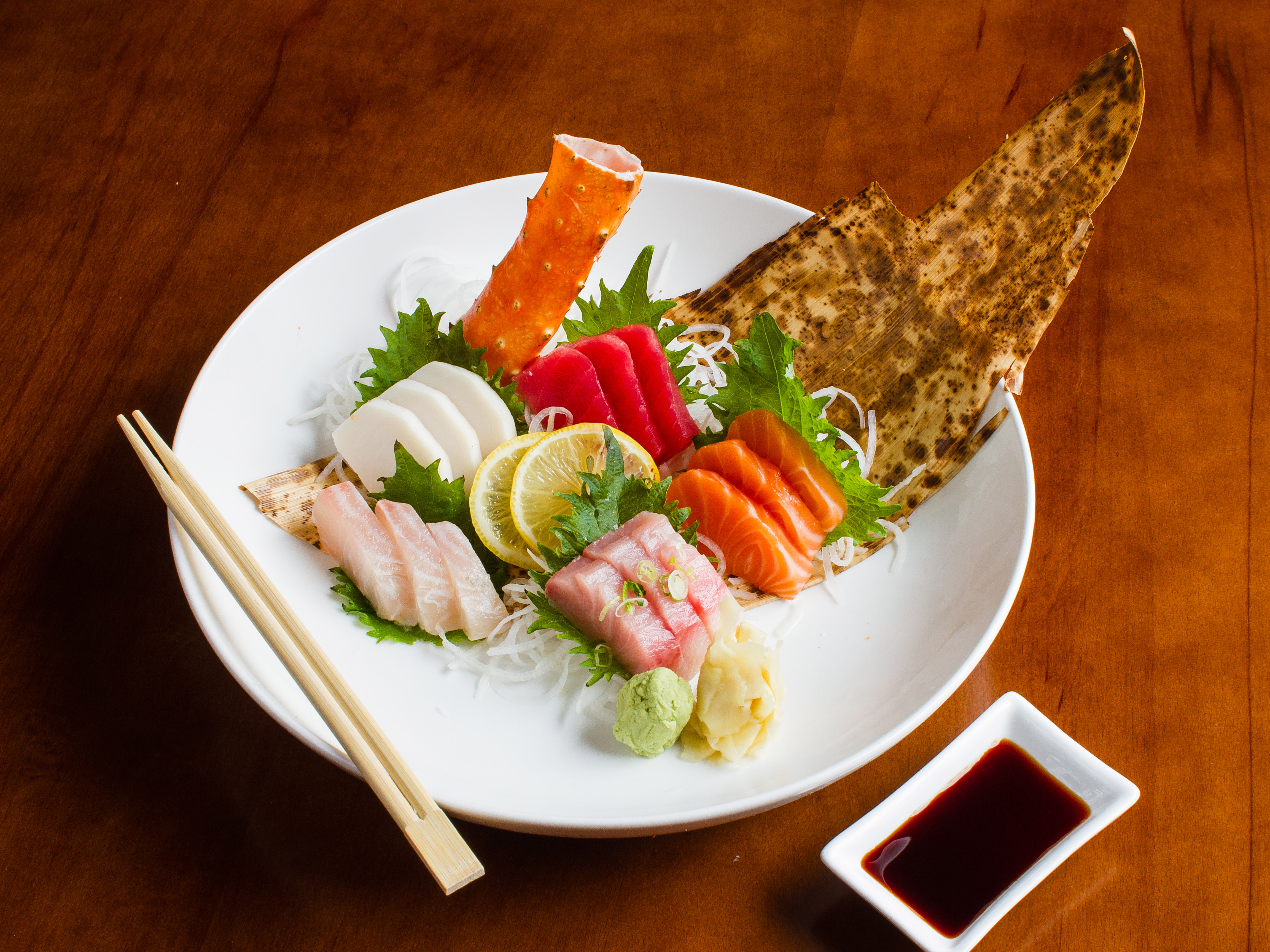 Order Sashimi Deluxe food online from Hokkaido Sushi Bar store, Norfolk on bringmethat.com