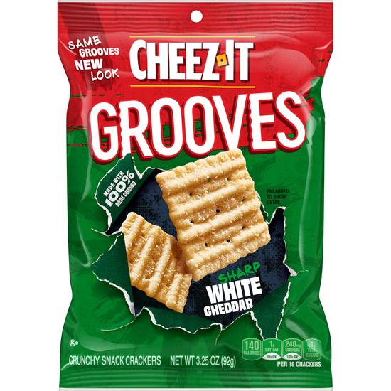 Order Cheez-It Grooves Crackers Sharp White Cheddar (3.25 oz) food online from Rite Aid store, Yamhill County on bringmethat.com