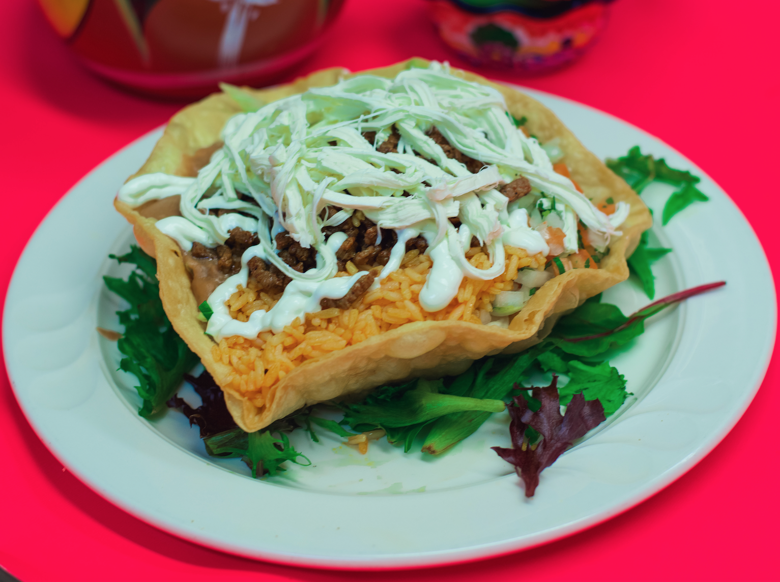 Order Taco Salad food online from Parrilladas Sunrise store, Flushing on bringmethat.com