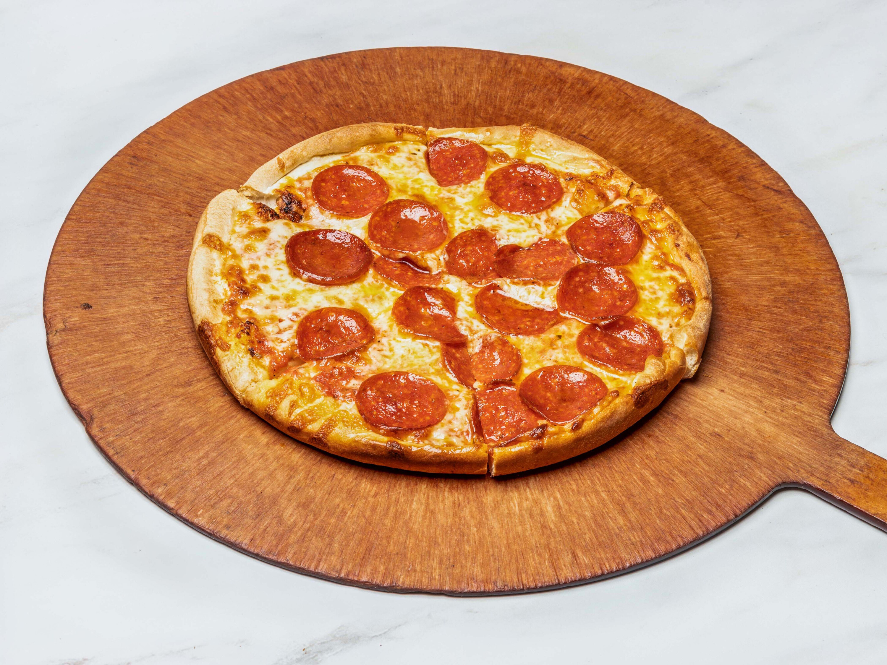 Order Pepperoni Pizza food online from Sun Pizza store, Boston on bringmethat.com