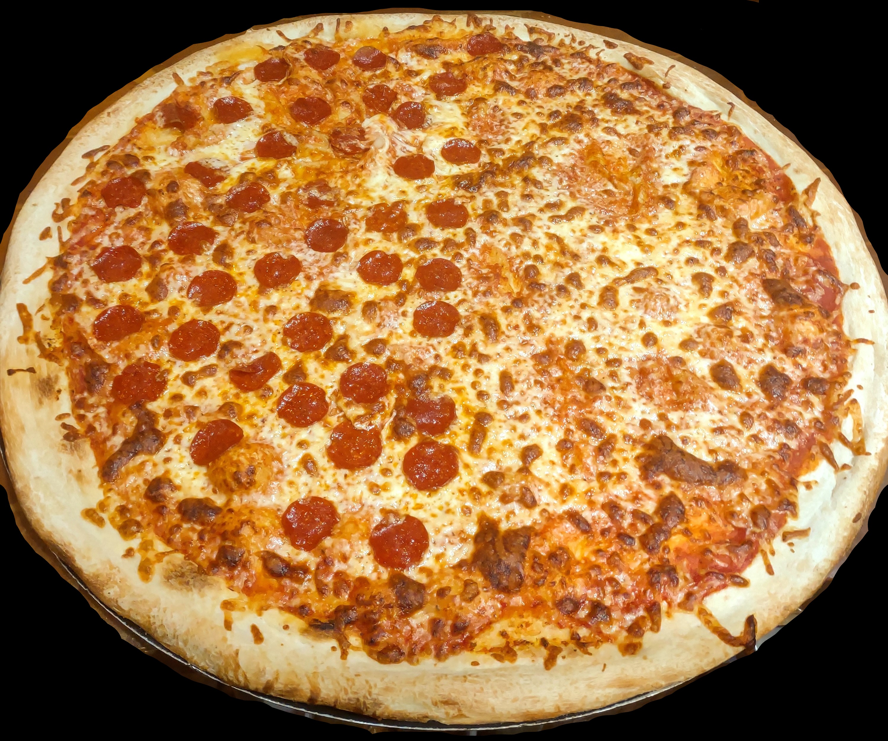 Order 28" Half and Half Pizza food online from Benny Ravello store, Charleston on bringmethat.com