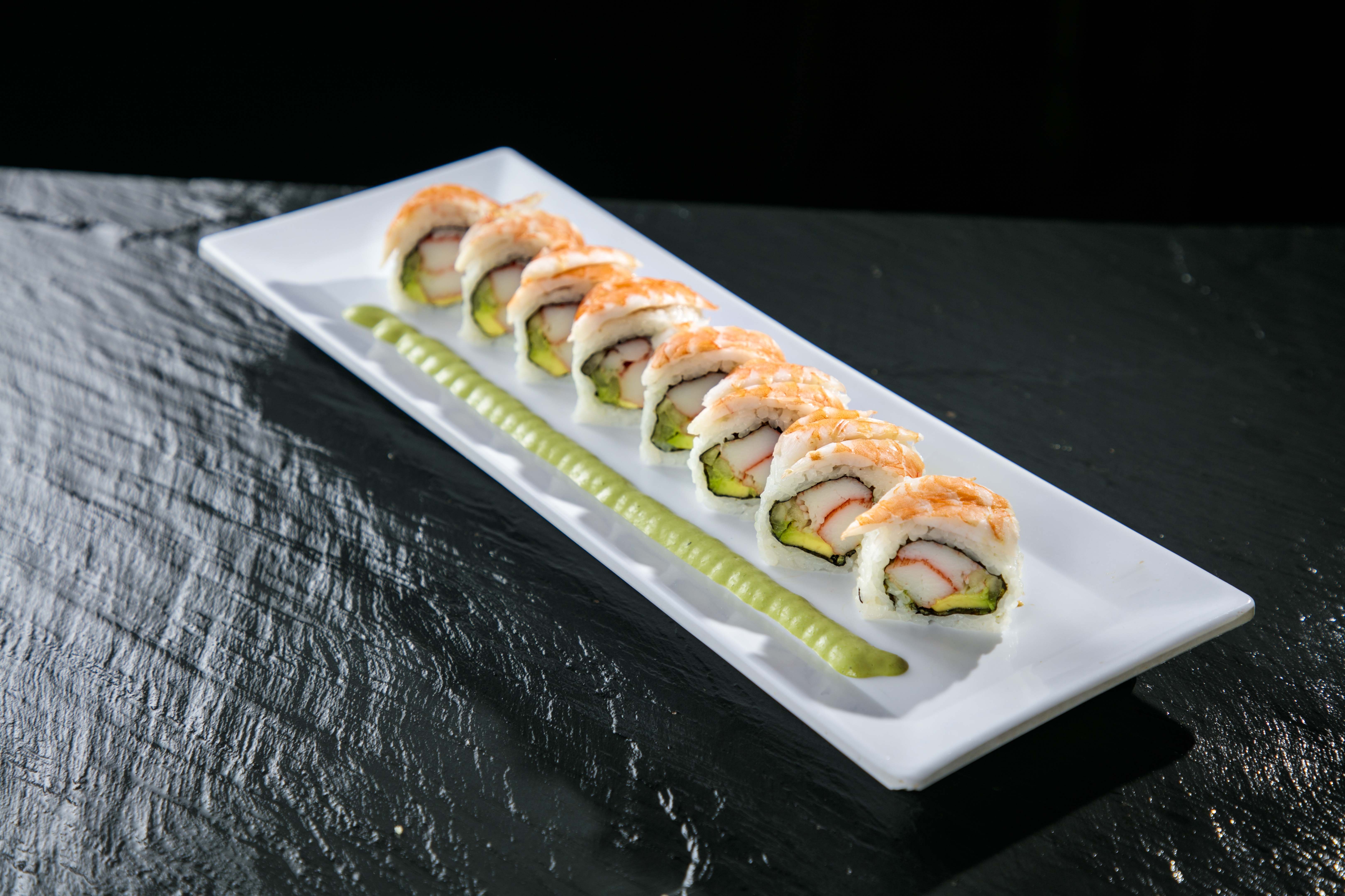 Order Aqua Chile Roll food online from Sushi Okoku store, Riverside on bringmethat.com