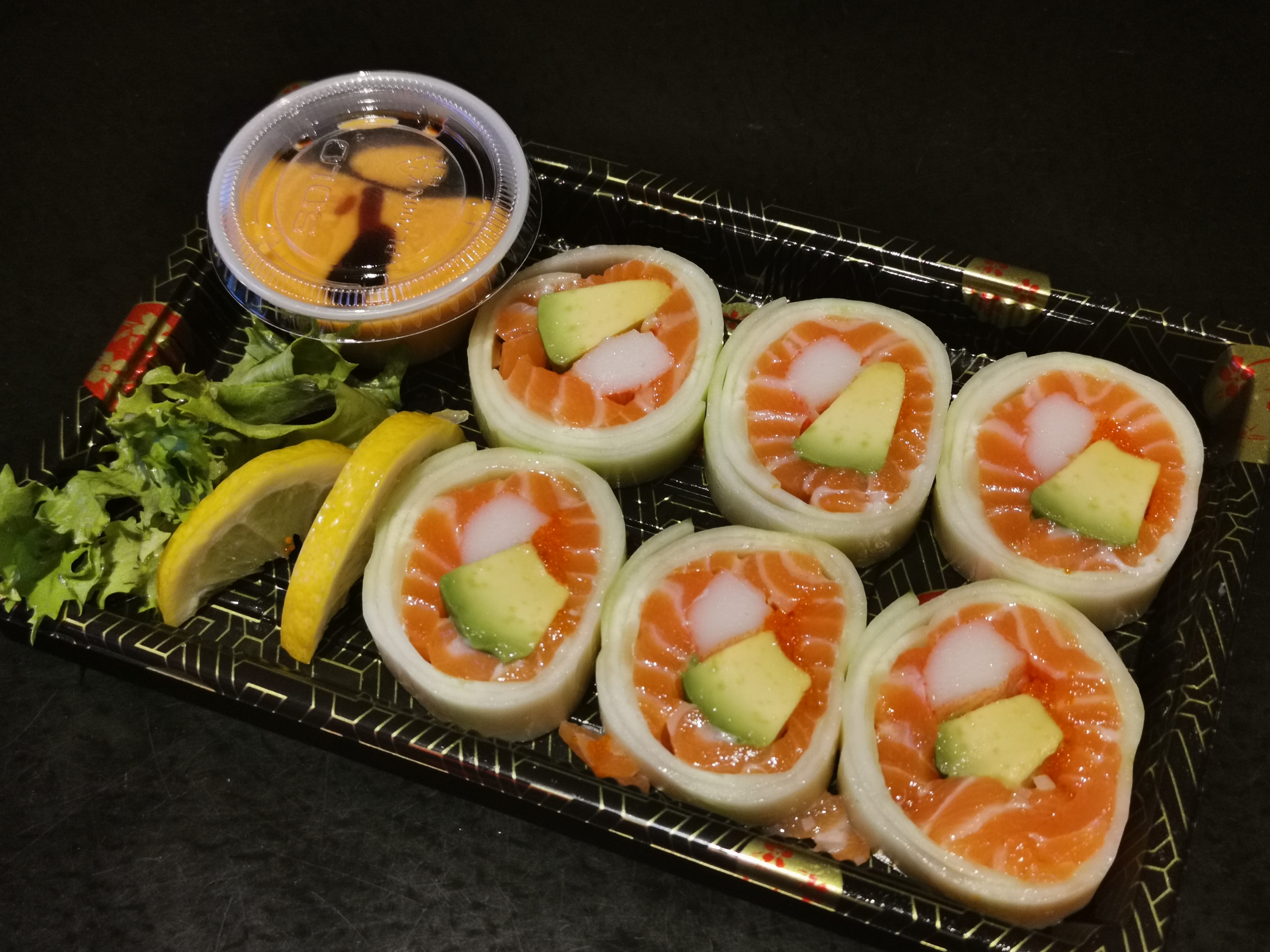 Order Naruto Salmon Roll food online from Sakura 6 store, Brooklyn on bringmethat.com