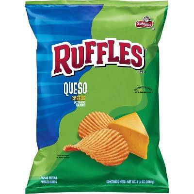 Order Ruffles Potato Chips Queso Flavored (8.5 oz) food online from Rite Aid store, Yamhill County on bringmethat.com