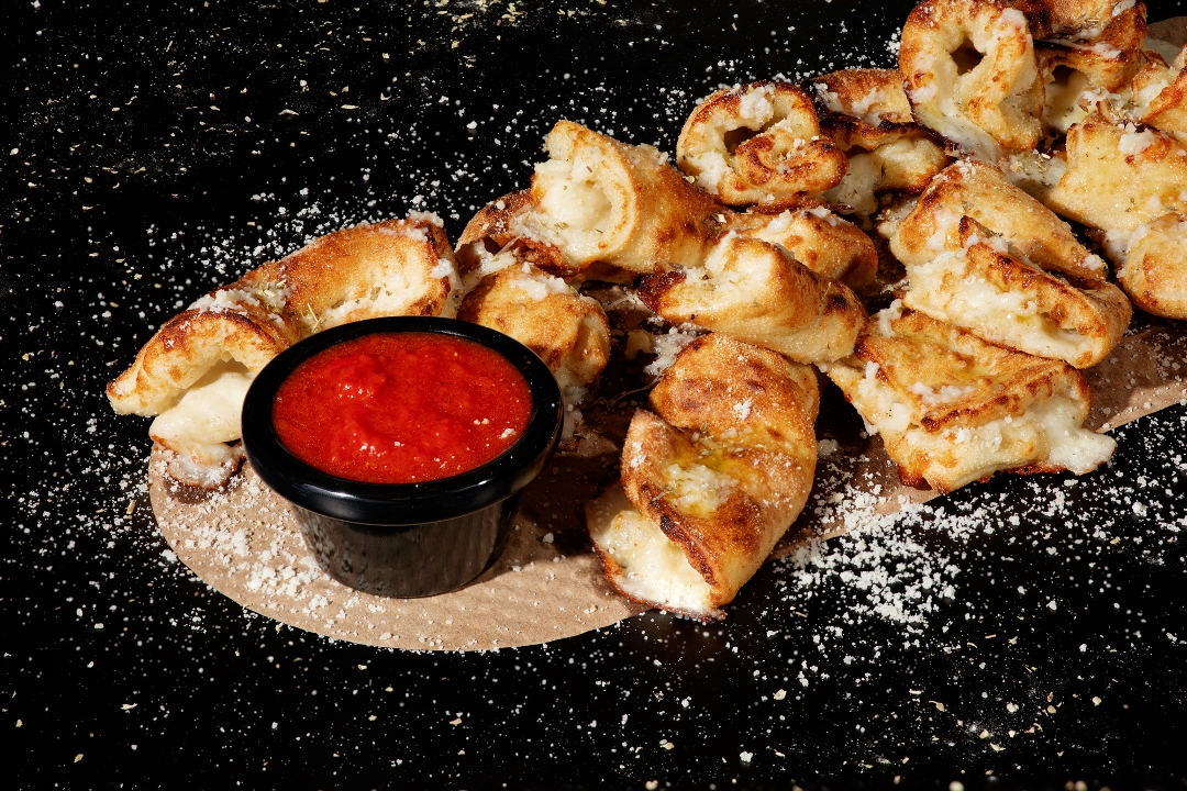 Order MOZZ KNOTS food online from &Pizza store, New York on bringmethat.com