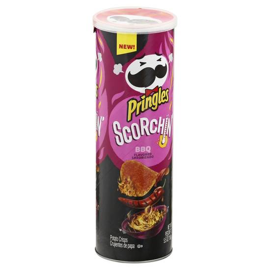 Order Pringles Potato Crisps Chips BBQ Fiery Spicy Snacks (5.5 oz) food online from Rite Aid store, Yamhill County on bringmethat.com