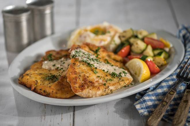 Order CHICKEN SCHNITZEL food online from Glory Days Grill store, Providence on bringmethat.com