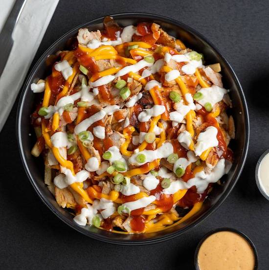 Order Loaded Fries food online from Abu Omar Halal store, College Station on bringmethat.com
