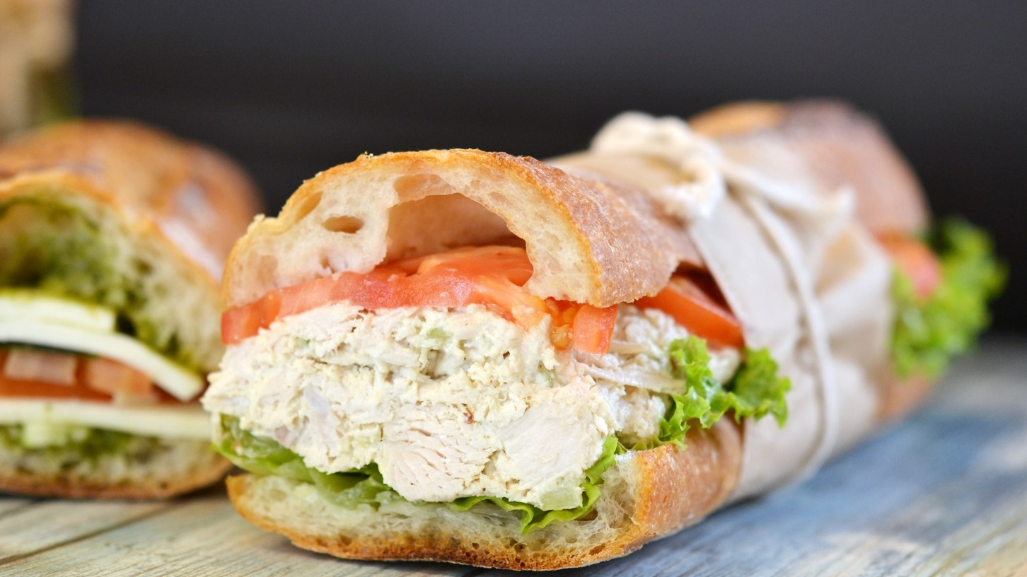 Order Tuna Salad Sandwich on Baguette food online from Veritable store, New York on bringmethat.com