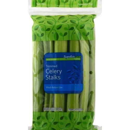 Order Signature Farms · Trimmed Celery Stalks (16 oz) food online from Randalls store, Galveston on bringmethat.com