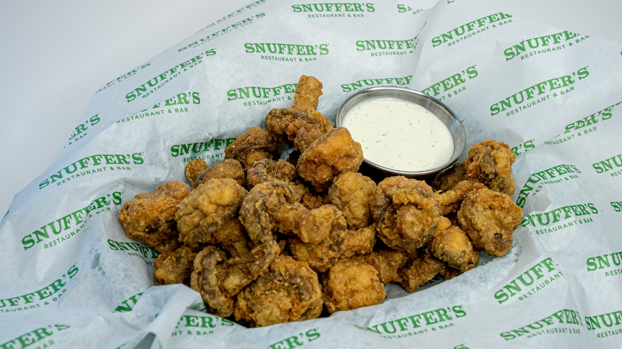 Order Fried Mushrooms food online from Snuffer's store, Addison on bringmethat.com