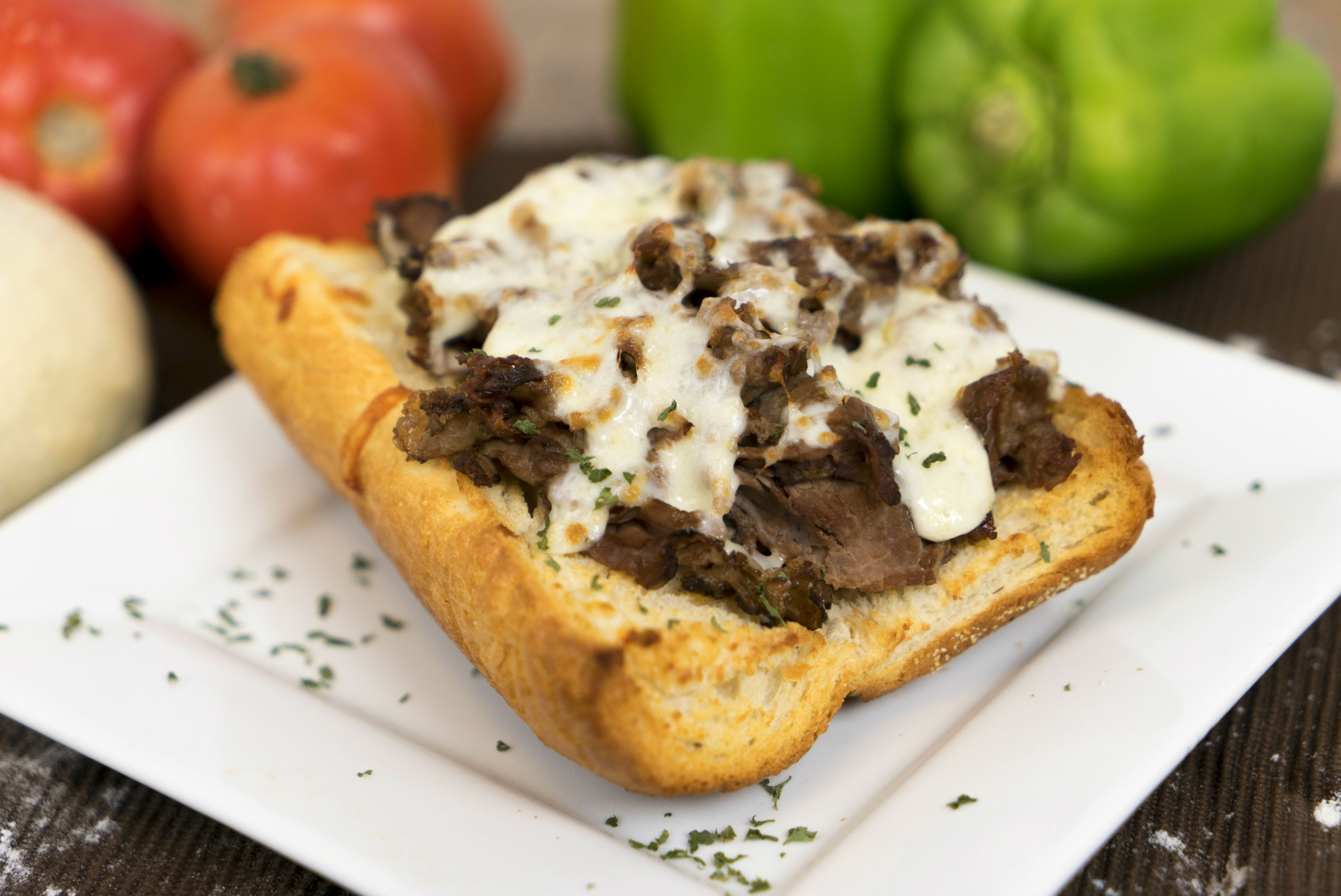 Order Cheesy Beef Sandwich food online from Rosati's Pizza store, Channahon on bringmethat.com