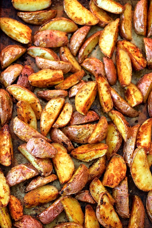 Order Red Bliss Potato Wedges (Air Fryed !)  food online from Pj Buckets store, Ventnor City on bringmethat.com