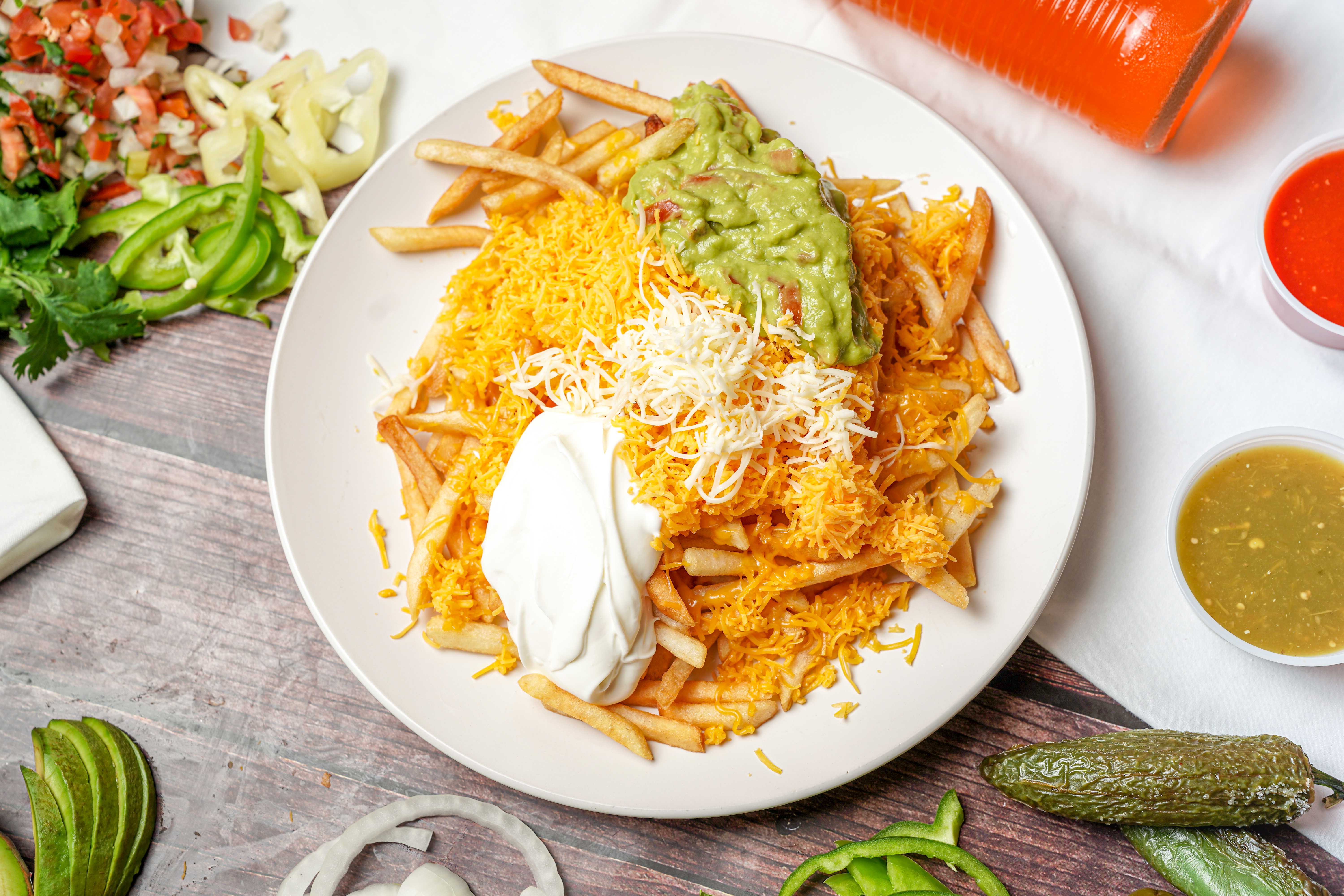 Order Fries with food online from Albertaco's Mexican Food Inc store, Cypress on bringmethat.com