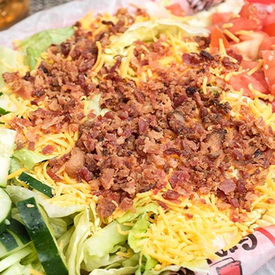 Order *Bacon & Cheddar Salad food online from Groucho's Deli store, Columbia on bringmethat.com