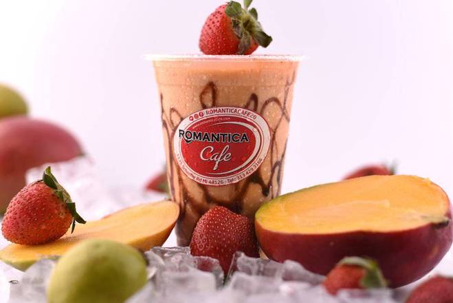 Order Mango Strawberry Smoothie Layer food online from Romantica Cafe store, Dearborn on bringmethat.com