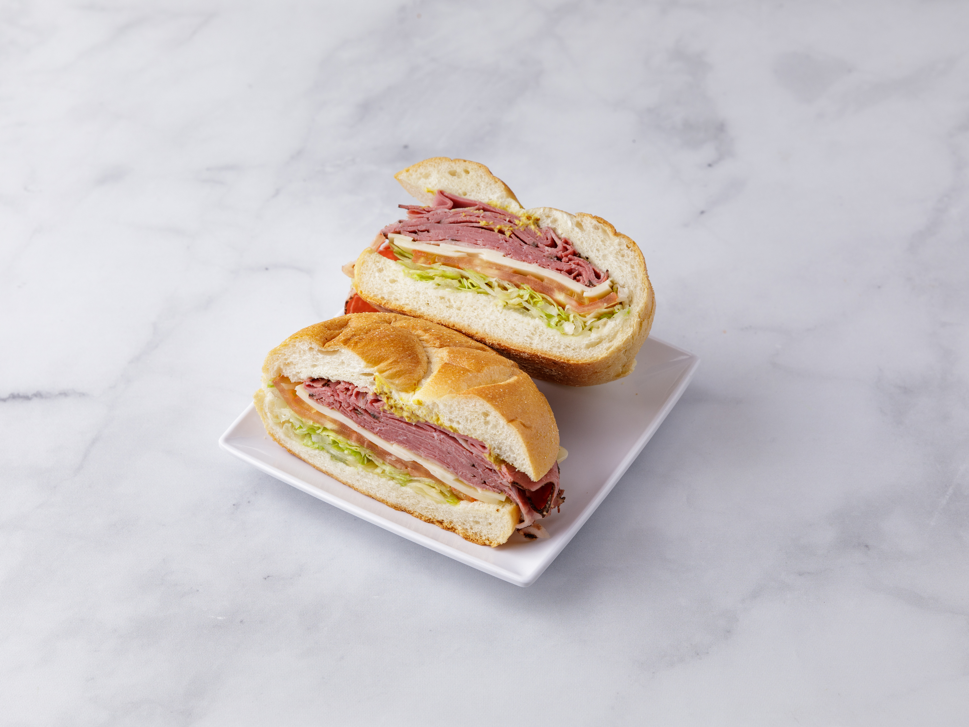 Order C7. Pastrami Roll Sandwich food online from Cafe O store, New York on bringmethat.com