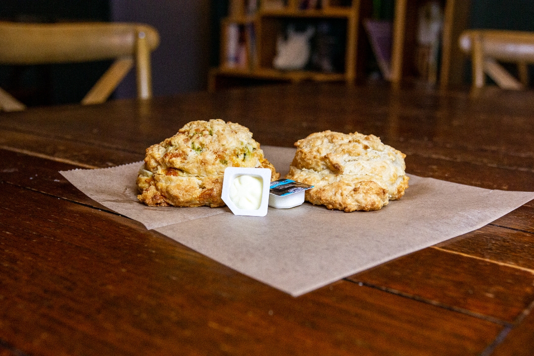 Order Fresh Baked Biscuit food online from Rhino Coffee Downtown store, Shreveport on bringmethat.com
