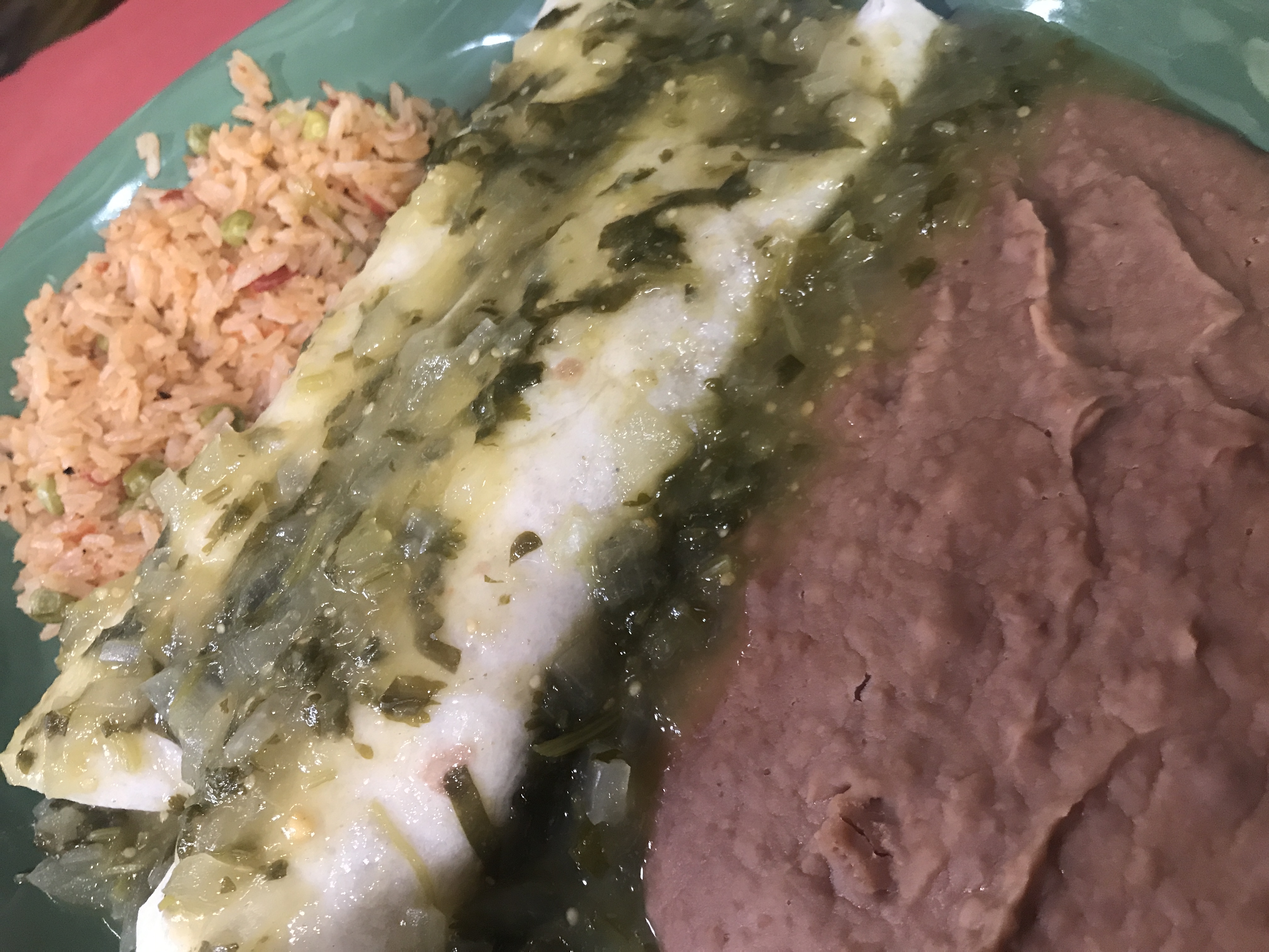 Order Big Bird Burrito Plate food online from Enchilada's store, Dallas on bringmethat.com
