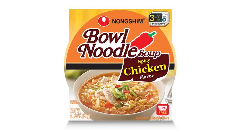 Order Nong Shim Bowl Chicken food online from Exxon Constant Friendship store, Abingdon on bringmethat.com