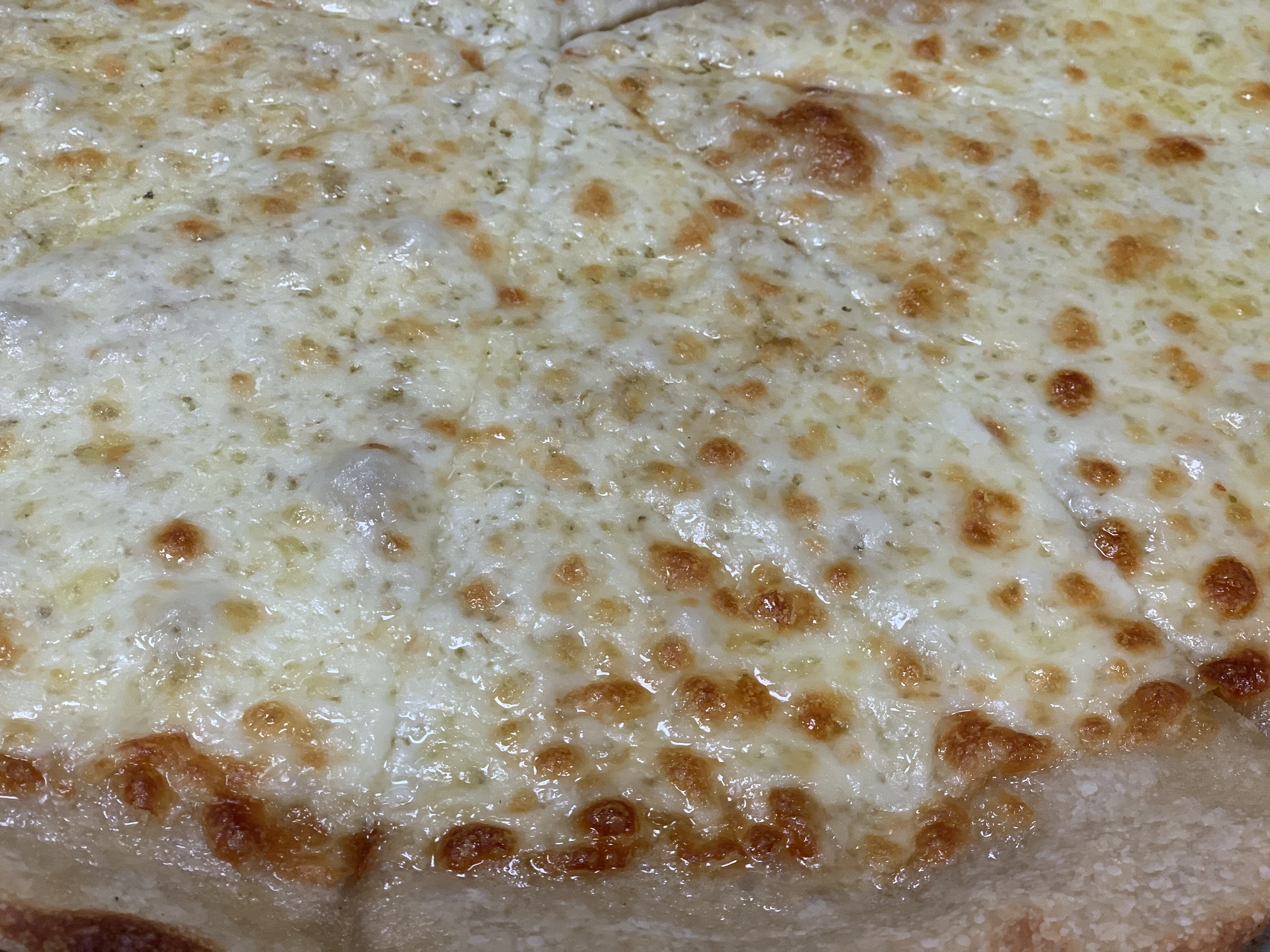 Order Large White Garlic Pizza food online from Key Pizza store, Syracuse on bringmethat.com