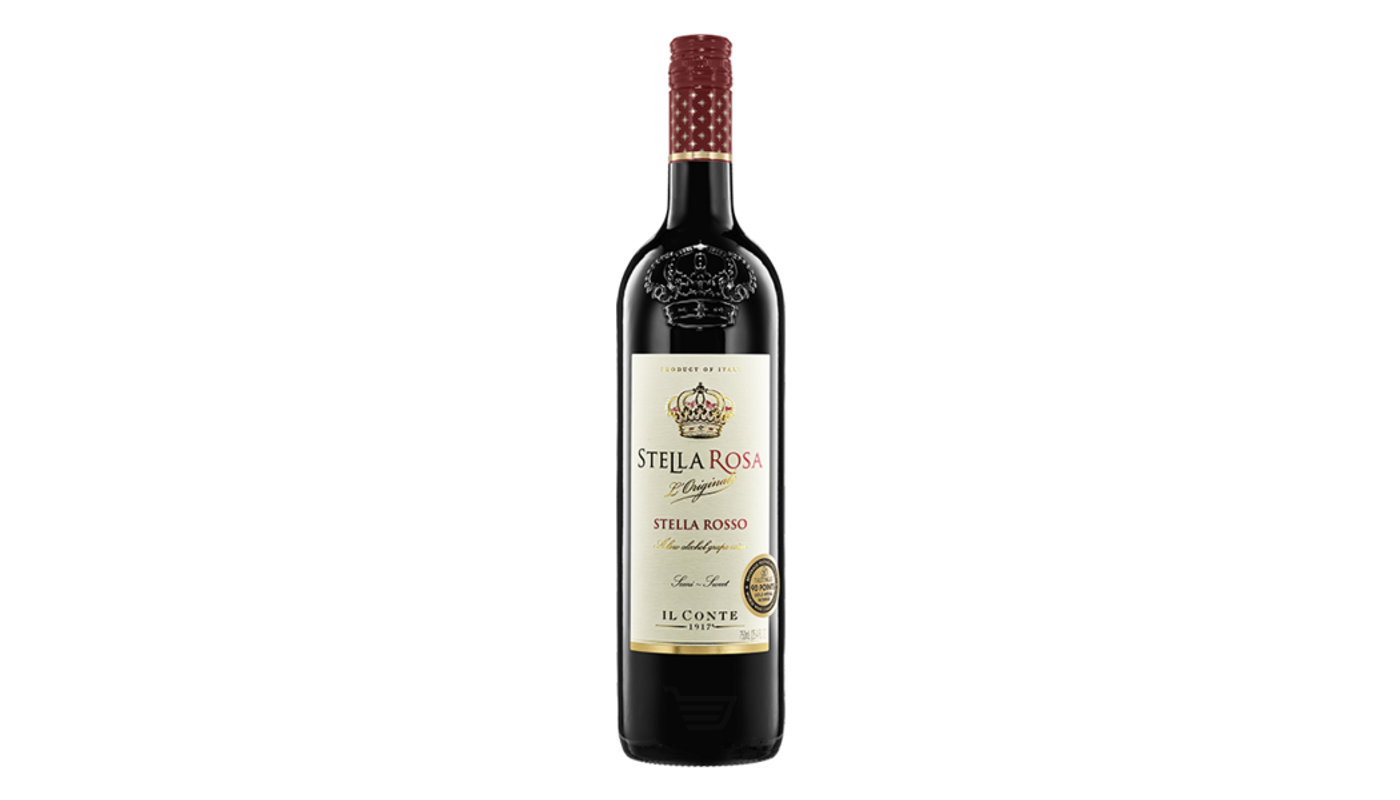 Order Il Conte Stella Rosa Semi - Sweet Red Wine Blend 750mL food online from Golden Rule Liquor store, West Hollywood on bringmethat.com