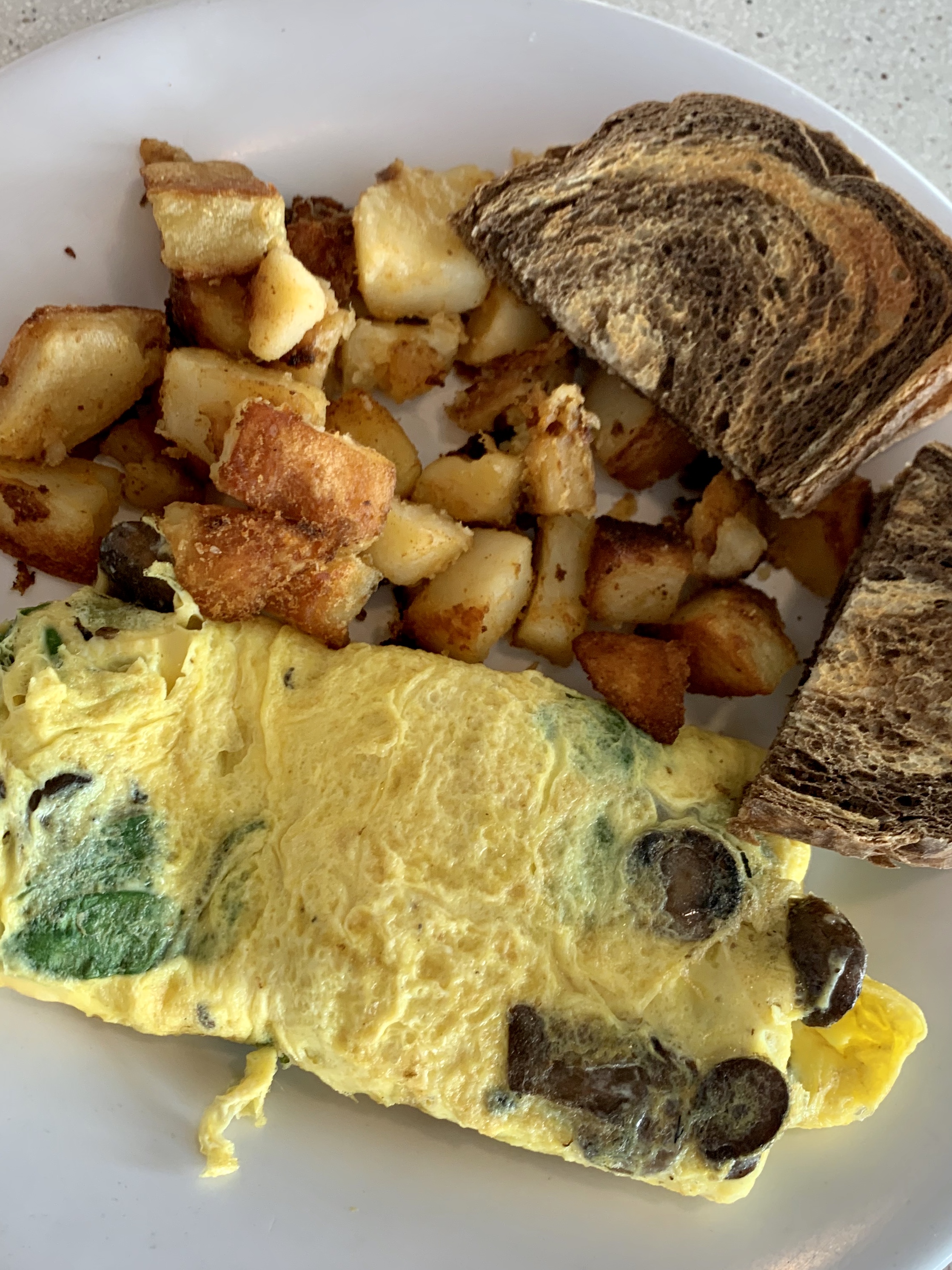 Order Spinach Mushroom and Swiss Omelet food online from The Mystic Diner & Restaurant store, Stonington on bringmethat.com