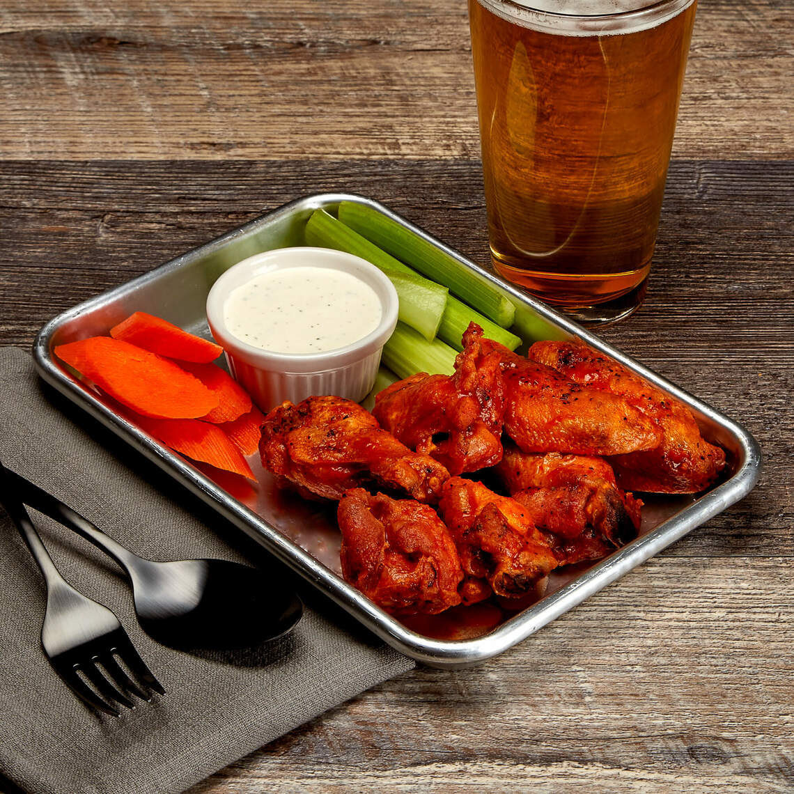 Order Buffalo Wings (7) food online from Shipmates Sports Bar & Grill store, Cerritos on bringmethat.com