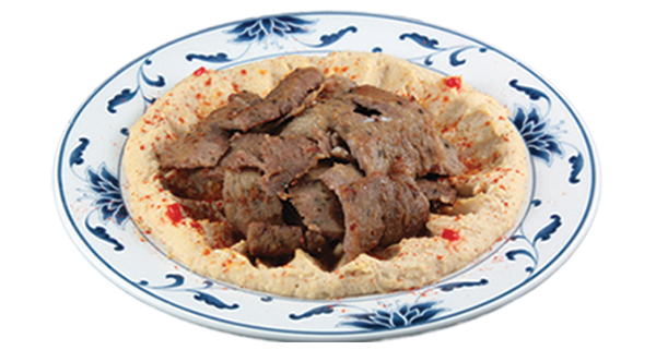 Order 2. Hummus with Gyro Meat food online from Cafe Mix store, Mesa on bringmethat.com