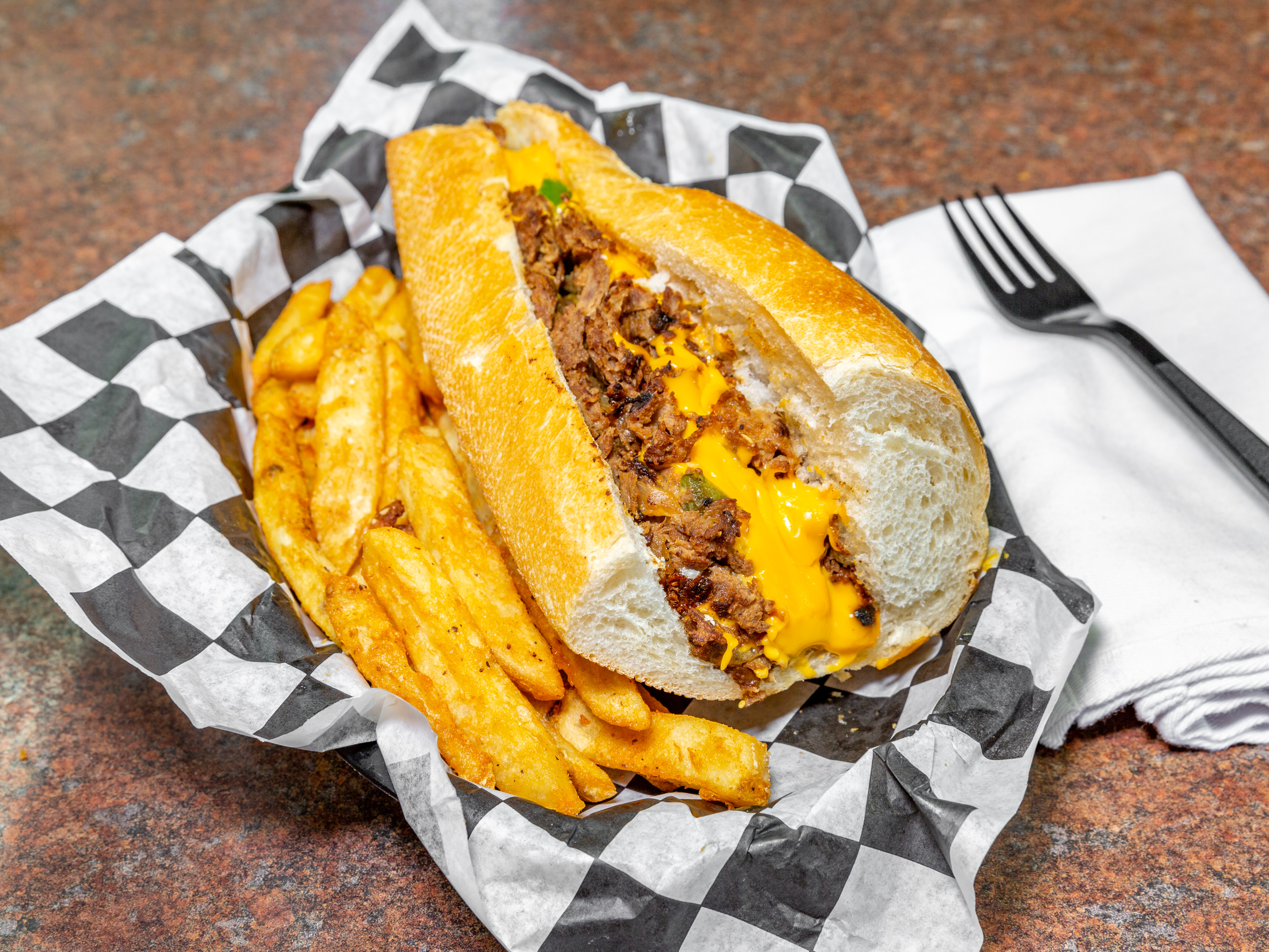 Order Philly Cheesesteak (New & Improved!) food online from The Burger Shack store, Whitehall on bringmethat.com