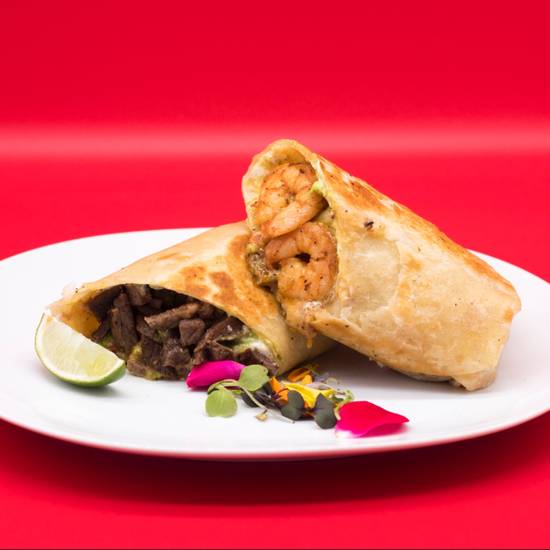 Order Surf And Turf  Burrito food online from Fit Tacos Meal Prep & Catering store, San Diego on bringmethat.com