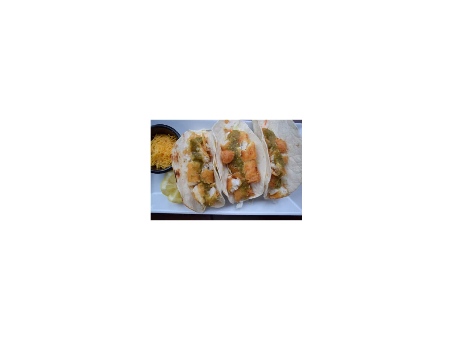 Order Fish Tacos food online from Sidelines Sports Bar And Grill store, Buffalo on bringmethat.com